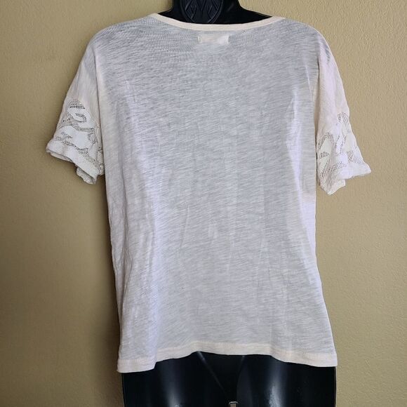 Madewell Sheer Cream Top   - Picture 5 of 7